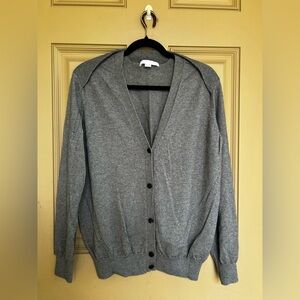 Alexander Wang Silk/Cashmere Grey Cardigan Small